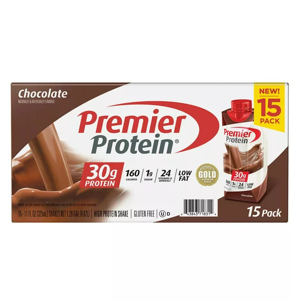 Premier Protein High Protein Shake, Chocolate (11 fl. oz., 15 pk)