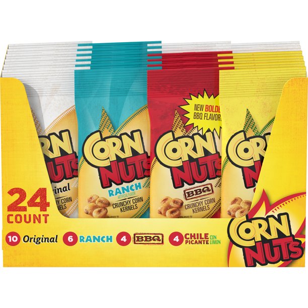 Corn Nuts Mixed Crunchy Corn Snacks Variety Pack (1.7 oz., 24 pk.)