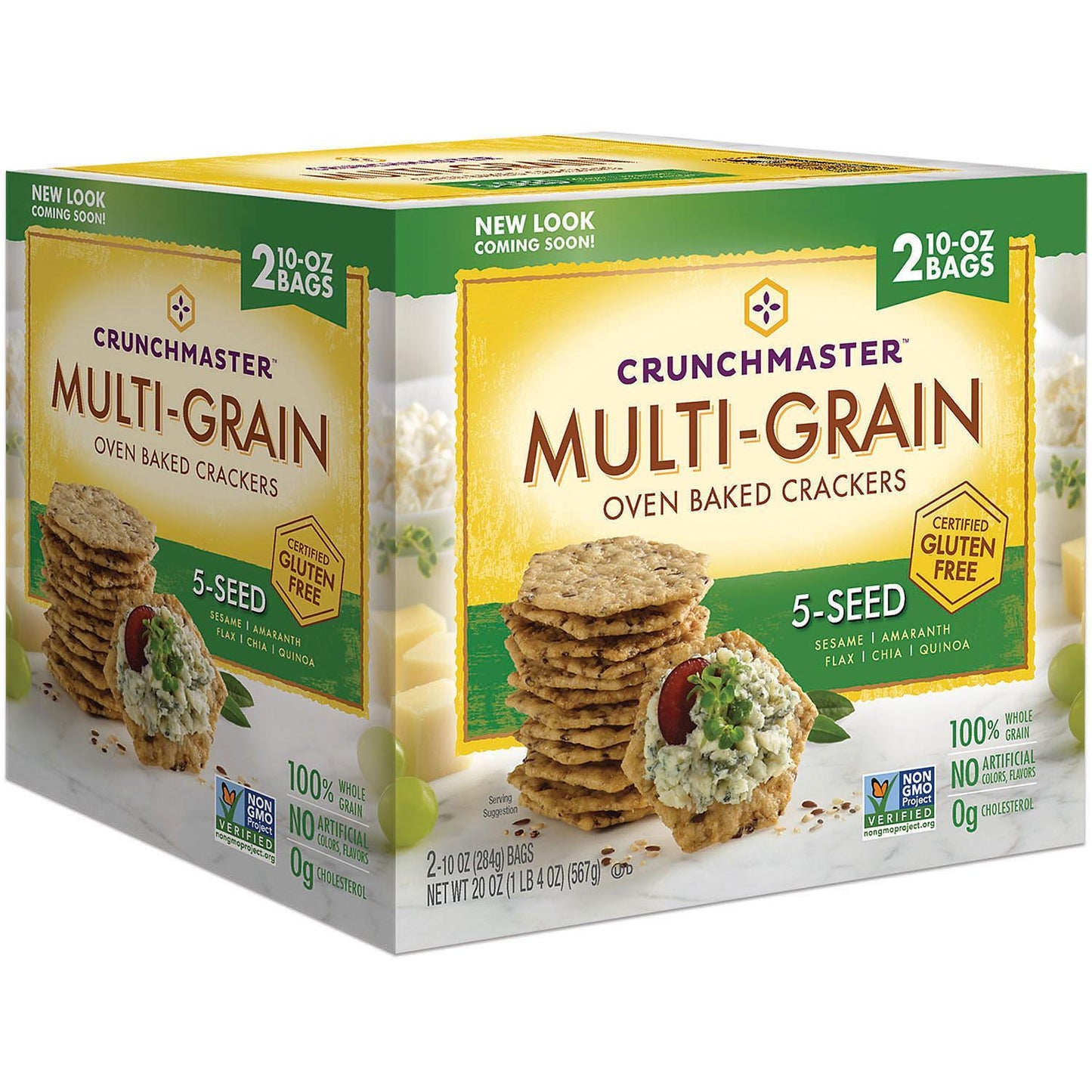 Crunchmaster 5 Seed Multi-Grain Cracker with Olive Oil (10 oz., 2 pk.)