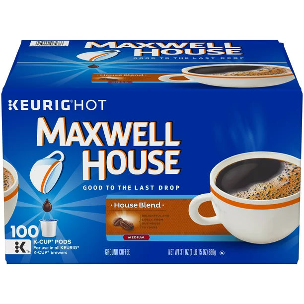 Maxwell House Medium Roast House Blend Coffee K-Cups (100 ct.)