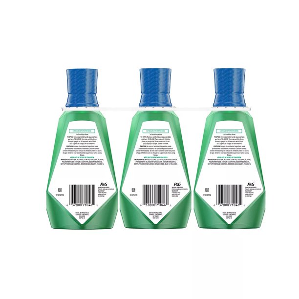 Crest Scope Outlast Mint Mouthwash, 3 pk./1L