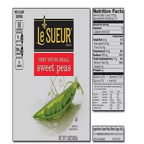Le Sueur Very Young Small Sweet Peas (15 oz., 8 ct.)