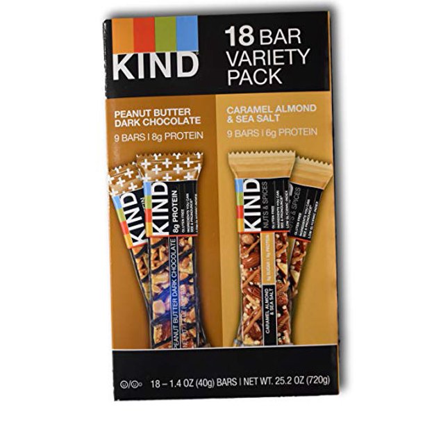 KIND Peanut Butter Dark Chocolate and Caramel Almond & Sea Salt (18 ct.)