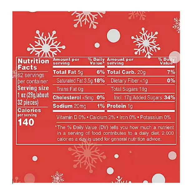 M&M'S Holiday Milk Chocolate Christmas Candy, 62 oz.