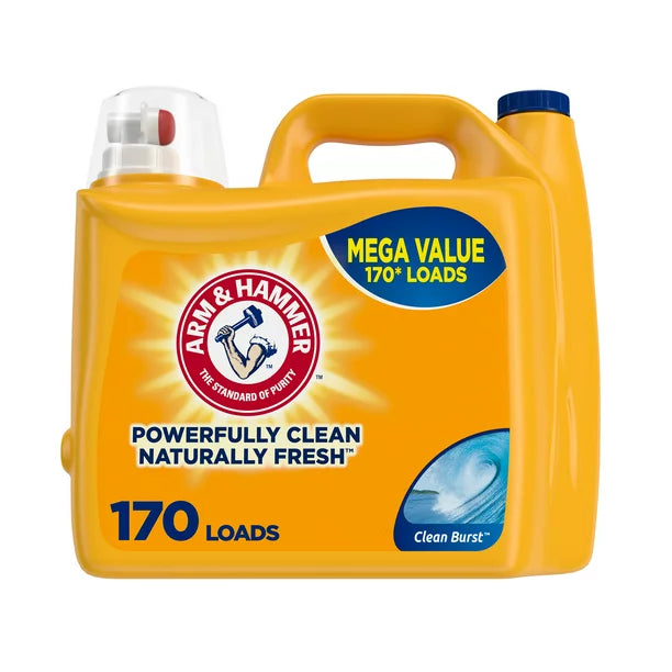 Arm & Hammer Clean Burst, 170 Loads Liquid Laundry Detergent, 170 fl oz