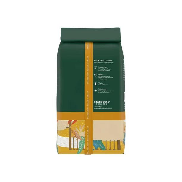 Starbucks Veranda Blend, Ground Coffee, Starbucks Blonde Roast, 12 oz