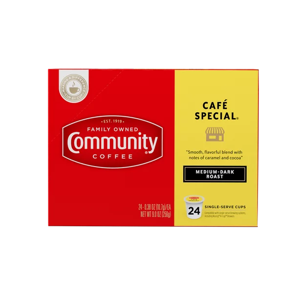 Community Coffee Cafe Special Medium Roast Keurig Coffee Pods, 24 Ct