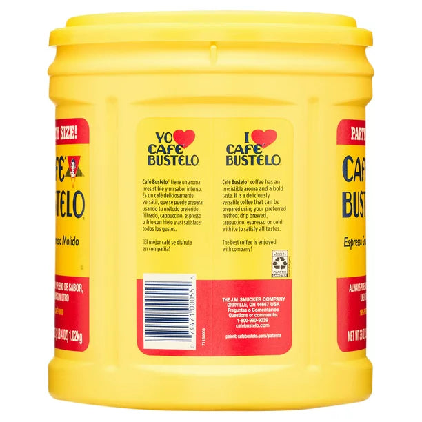 Cafe Bustelo 36 oz. Canister Espresso Ground Coffee