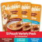 Hartz Delectables Stew Lickable Wet Cat Treats Variety Pack, 12 Pack