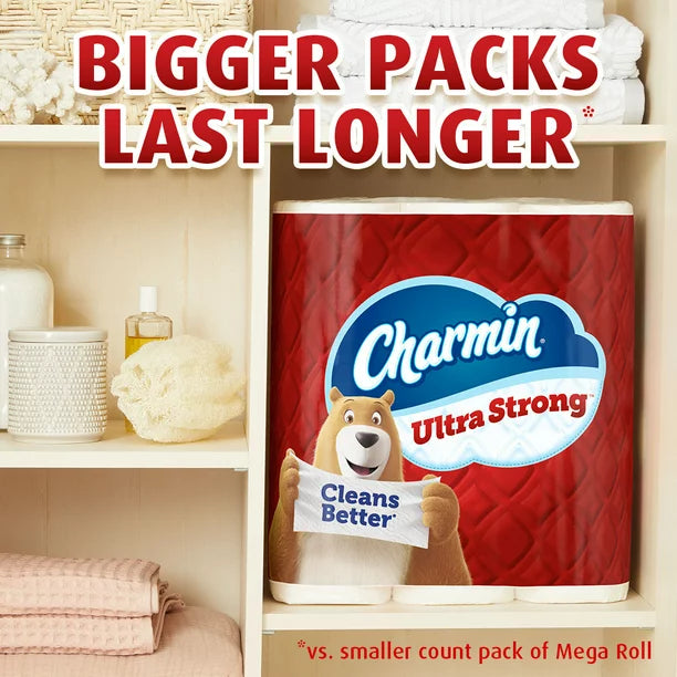 Charmin Ultra Strong Toilet Paper, 12 Mega Rolls