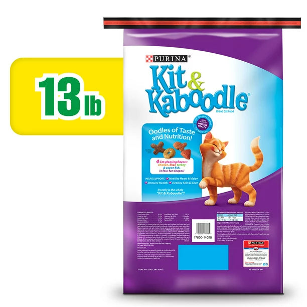 Purina Kit & Kaboodle Original Dry Cat Food, 13 lb Bag