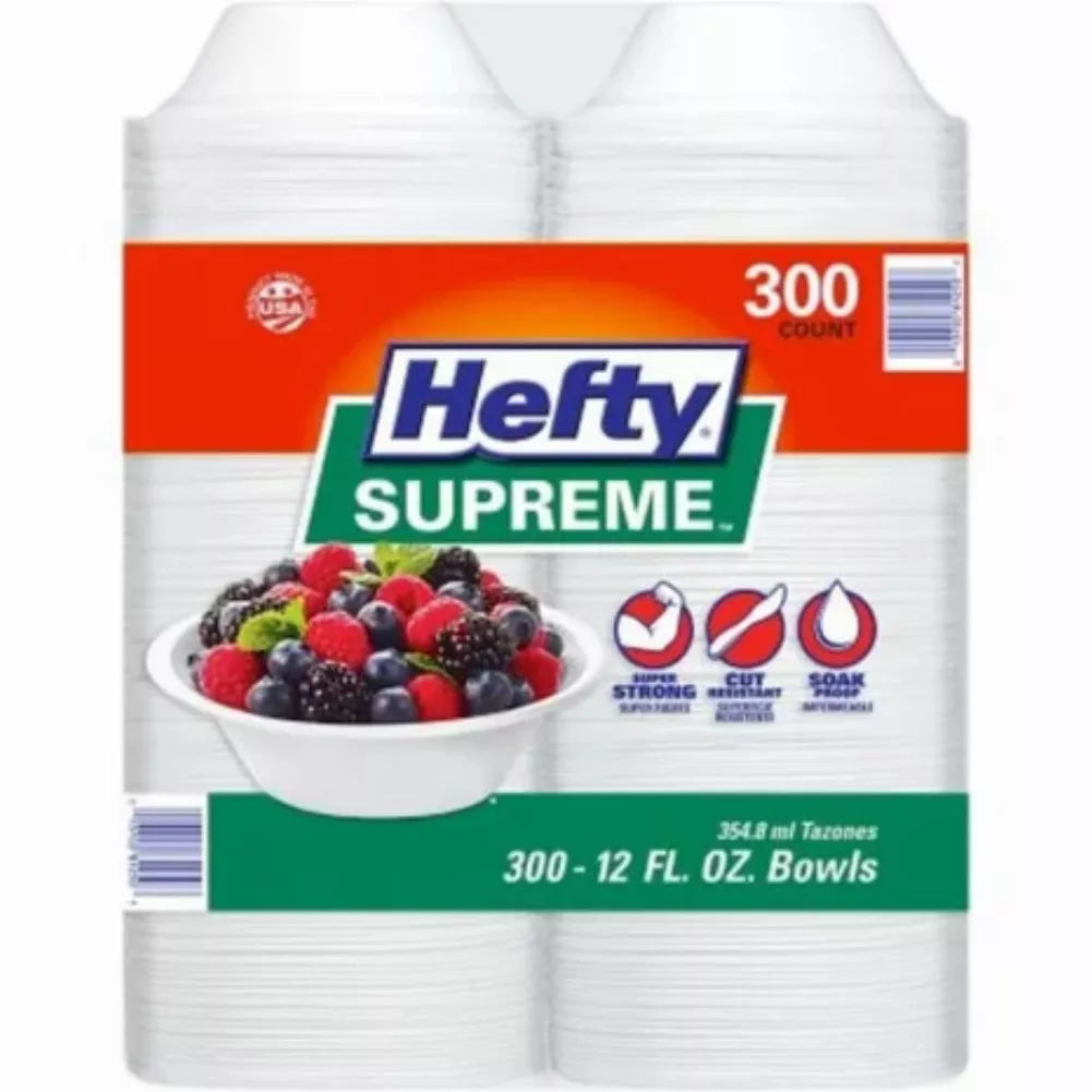 Hefty Supreme Heavyweight Foam Bowls (12 oz., 300 ct.)