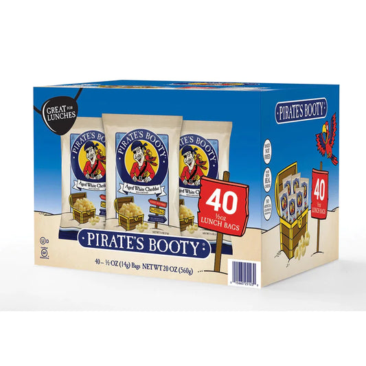 Pirate's Booty Aged White Cheddar Puffs (0.5 oz., 40 pk.)