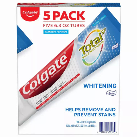 Colgate Total Whitening Toothpaste (6 oz., 5 pk.)