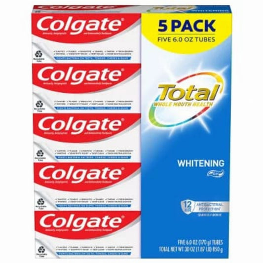 Colgate Total Whitening Gel Toothpaste (6 oz., 5 pk.)