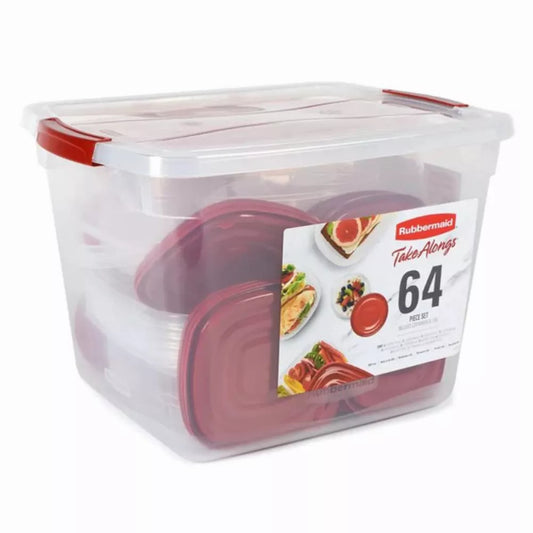 Rubbermaid 64-PieceTakeAlongs Food Storage Set with 30-Quart Storage Tote