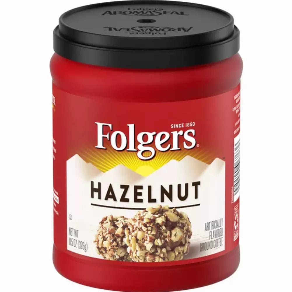 Folgers Hazelnut Ground Coffee, 11.5-Ounce