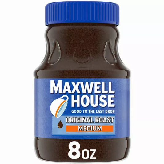 Maxwell House The Original Roast Instant Coffee, 8 oz Jar