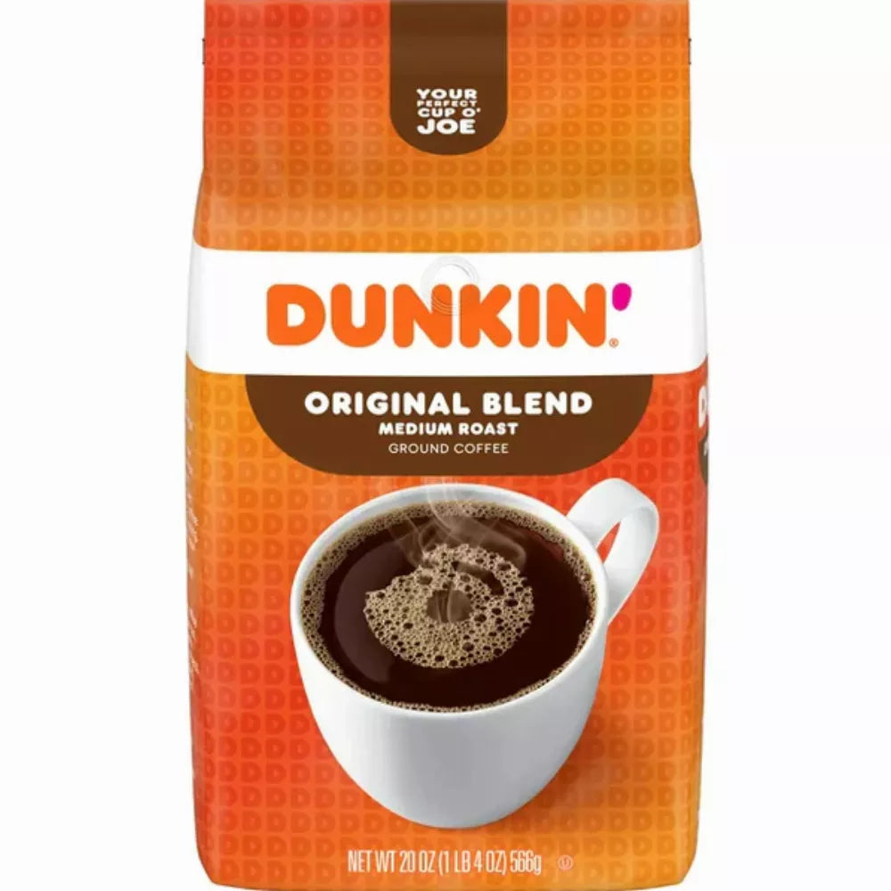 Dunkin' Original Blend Ground Coffee, Medium Roast, 20-Ounce