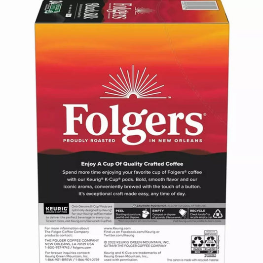 Folgers Black Silk, Dark Roast Coffee, K-Cup Pods, 24-Count