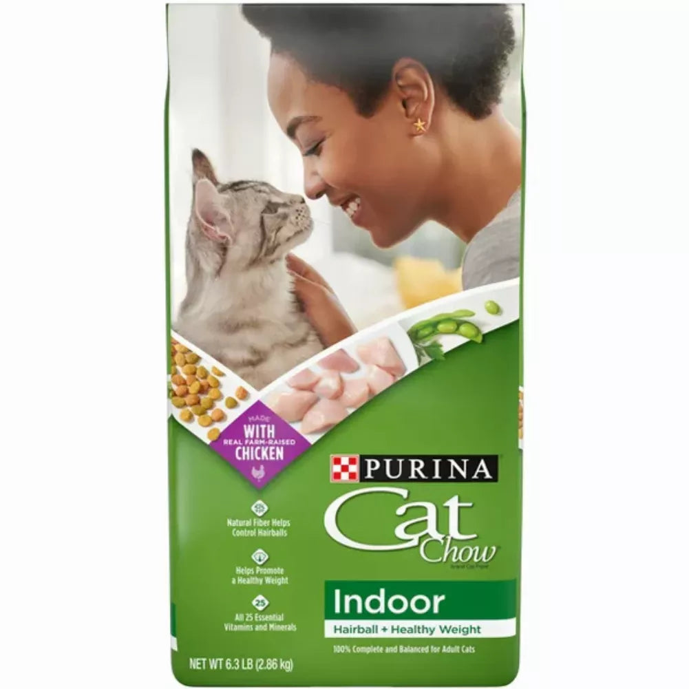 Purina Cat Chow Indoor Hairball & Healthy Weight Dry Cat Food, 6.3 lb Bag