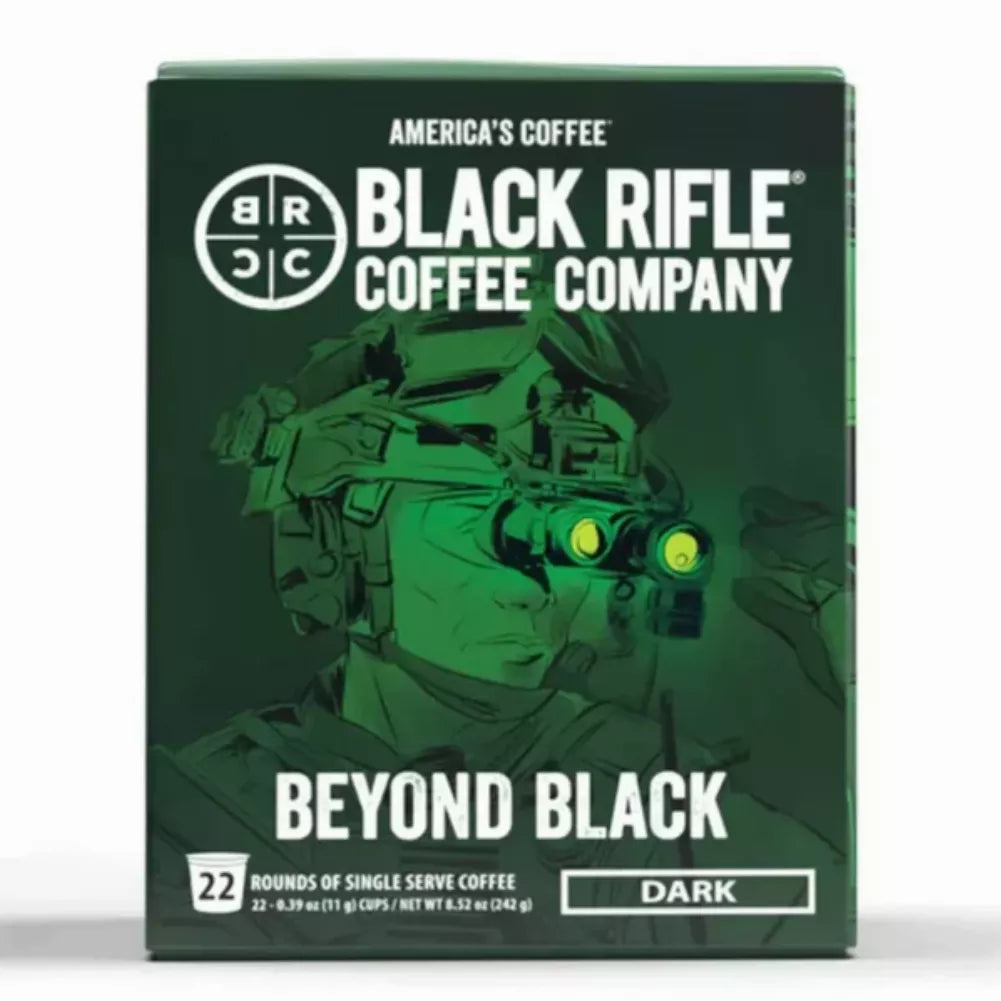 Black Rifle Coffee Beyond Black K-Cup Pods, Dark Roast, 22 Ct