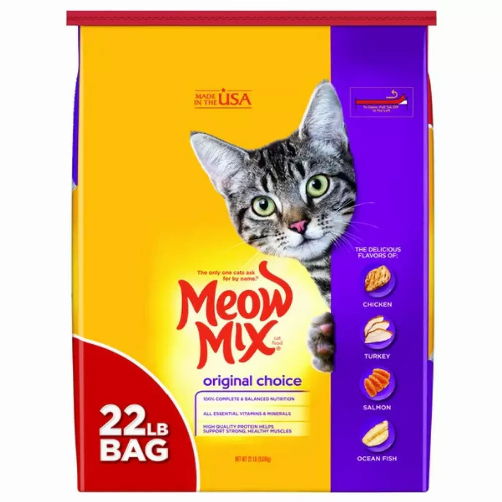 Meow Mix Original Choice Dry Cat Food, 22 Pounds