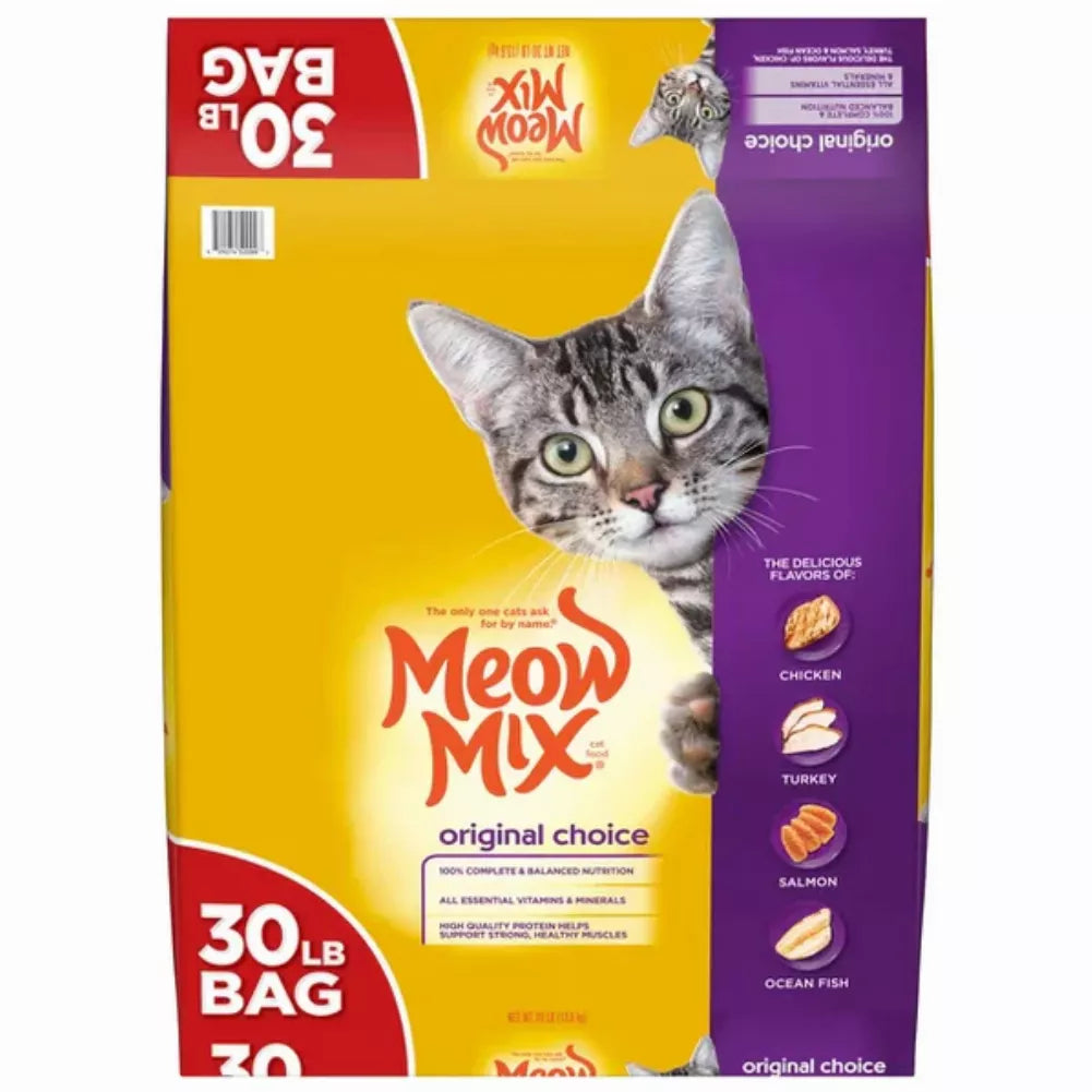 Meow Mix Original Choice Dry Cat Food, 30 Pounds