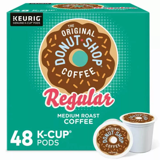 The Original Donut Shop Regular Keurig Single-Serve K-Cup Pods, Medium Roast Coffee, 48 Count