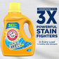 Arm Hammer Plus OxiClean Fresh Scent, 25 Loads Liquid Laundry Detergent, 32.5 fl oz