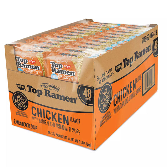 Nissin Top Ramen Chicken Flavor Noodle Soup, 48 pk./3 oz.