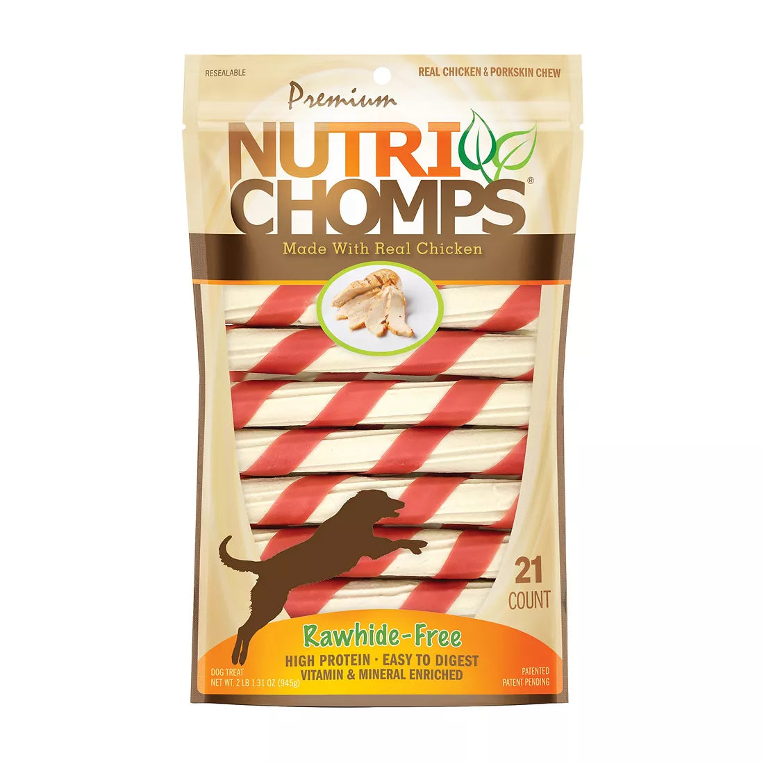 Nutri Chomps Chicken Twists, 21 ct.