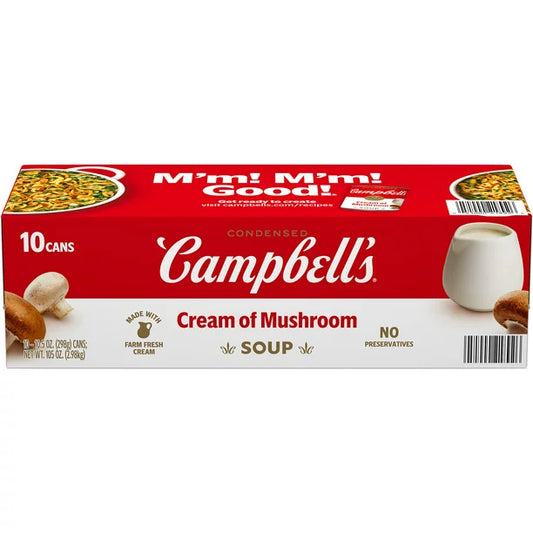 Campbell's Condensed Cream of Mushroom Soup (10.5 oz., 10 pk.)