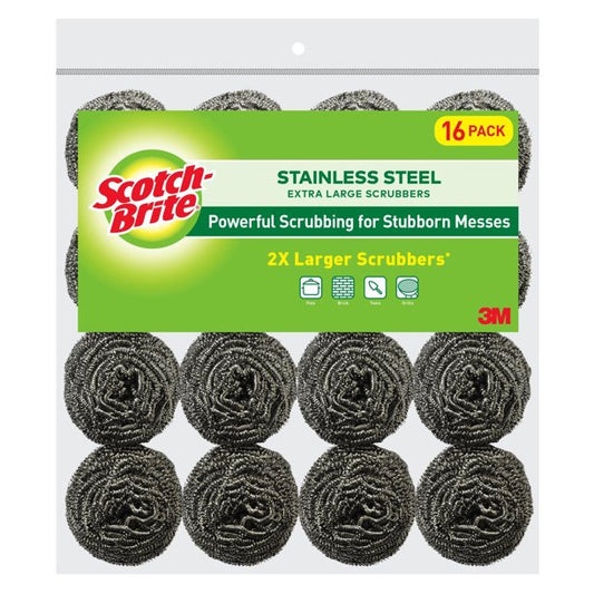 Change title to Scotch-Brite 2X Larger Stainless Steel Scrubbers Club Pack (16 pk.)