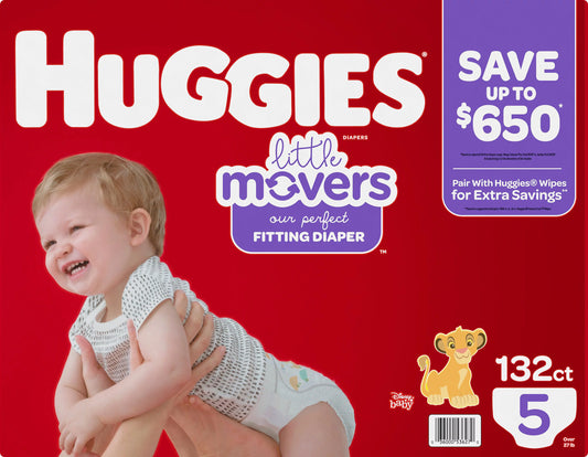 Huggies Little Movers Diapers (Size 5 - 132 Count)