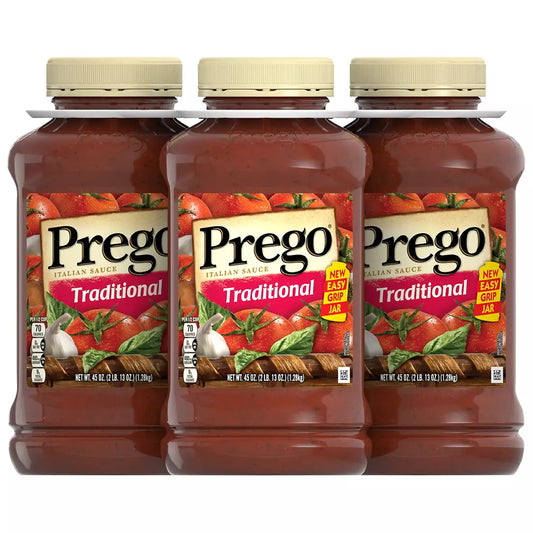 Prego Traditional Italian Tomato Sauce, 3 pk.