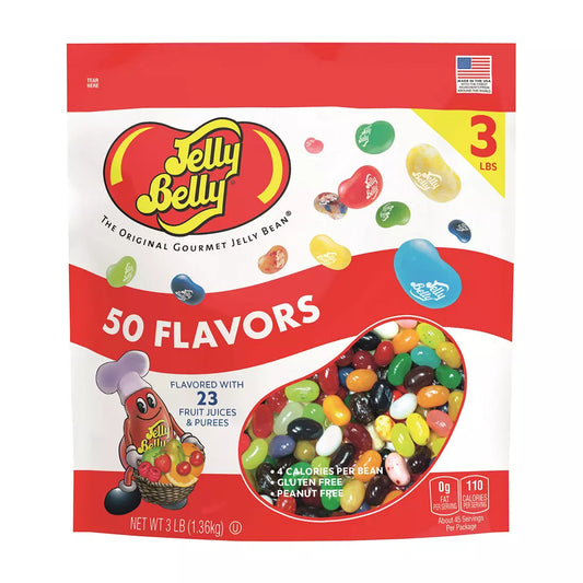 Jelly Belly 50 Flavor Gourmet Jelly Beans, 3 lbs.