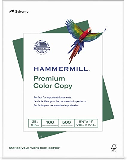 Hammermill - Color Copy Paper, 100 Brightness, 8-1/2 x 14, Photo White - 500/Ream