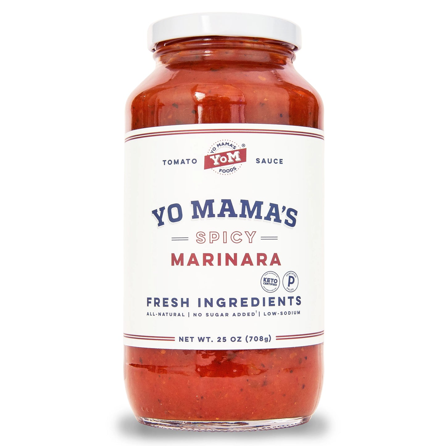 Yo Mama's Foods Low-Sodium Pasta Sauce, Spicy Marinara (25 oz., 3 pk.)