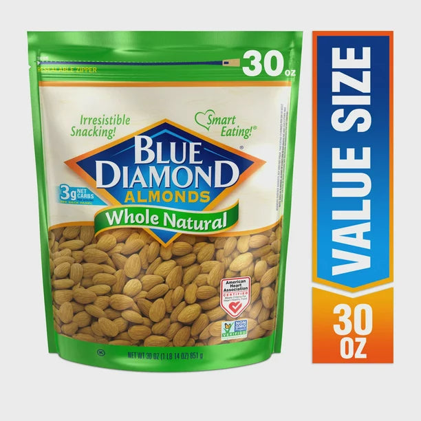 Blue Diamond Whole Natural Almonds (40oz)