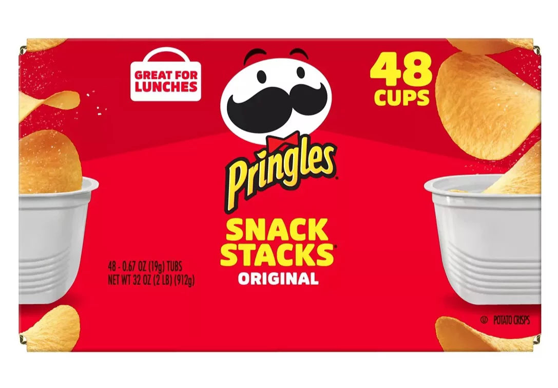 Pringles Potato Crisps Chips, Variety Pack, Snacks Stacks (33.8 oz. box, 48 ct.)