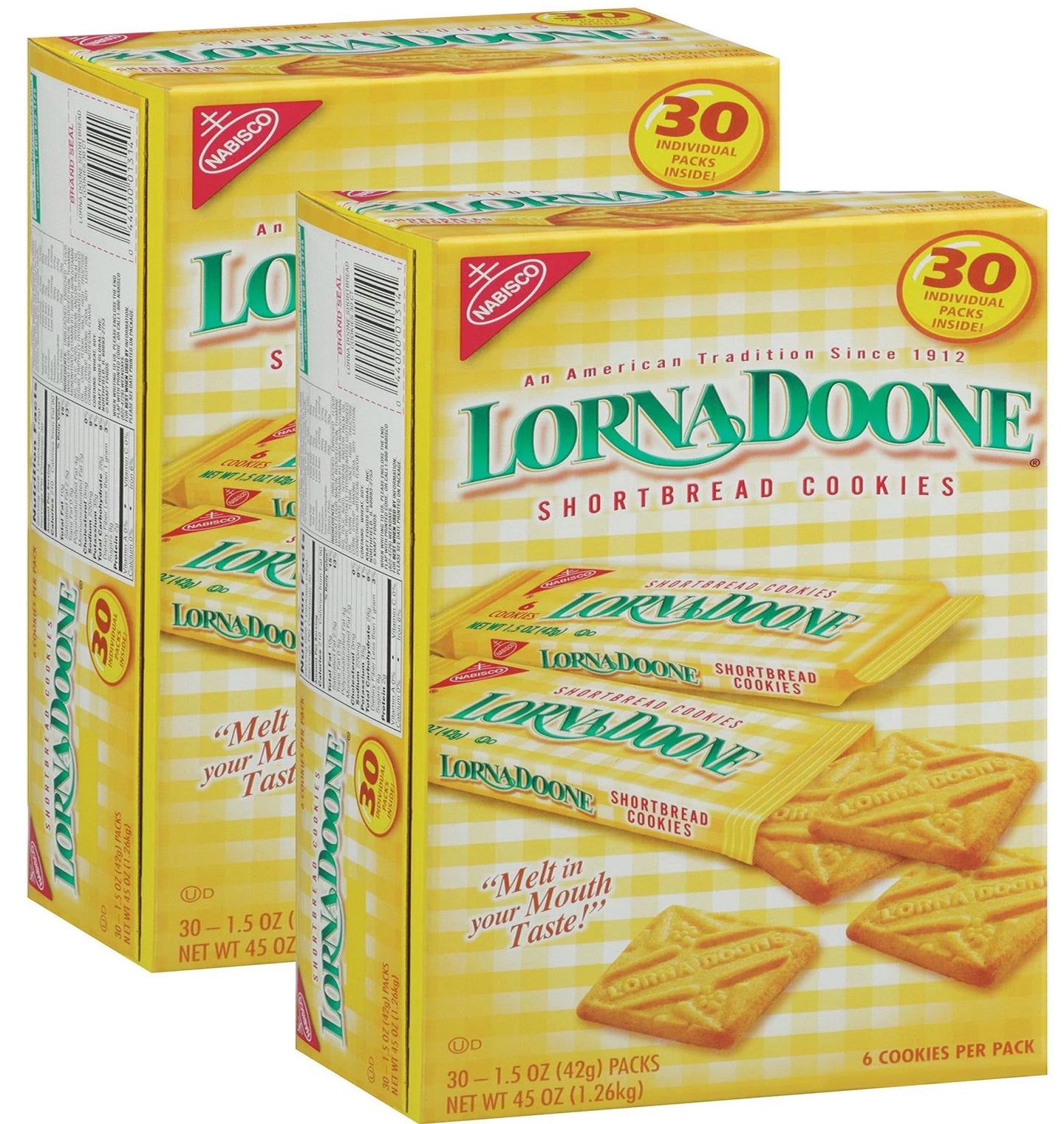 Nabisco Lorna Doone Shortbread Cookies 30 pack (2 pk)