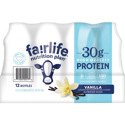 Fairlife Nutrition Plan High Protein Vanilla Shake, 12 pk.