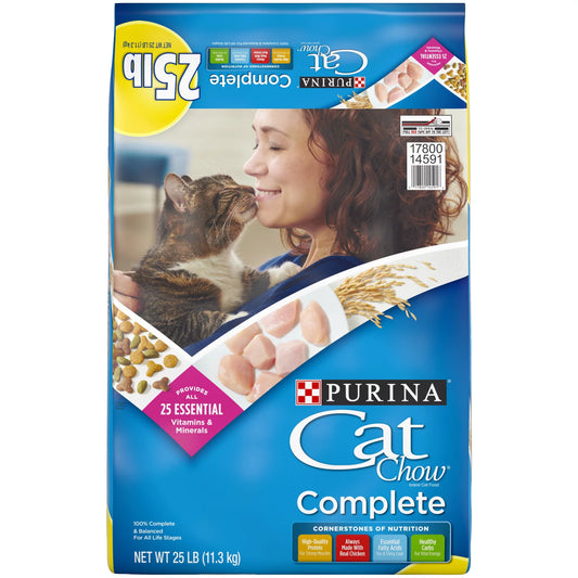 Purina Cat Chow Complete Dry Cat Food (25 lbs.)