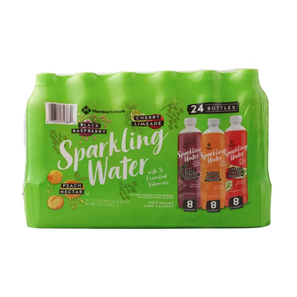 Member's Mark Sparkling Water Variety Pack (17oz / 24pk)