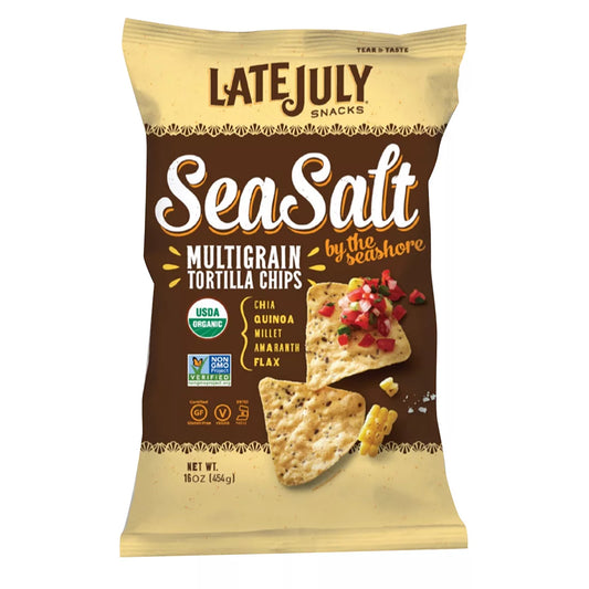 Late July Organic Sea Salt Multigrain Tortilla Chips, 16 oz.