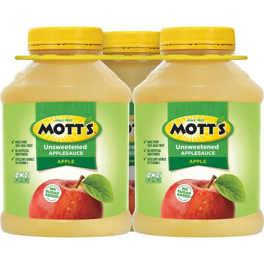 Mott's No Sugar Added Applesauce (46 oz. jars, 3 pk.)