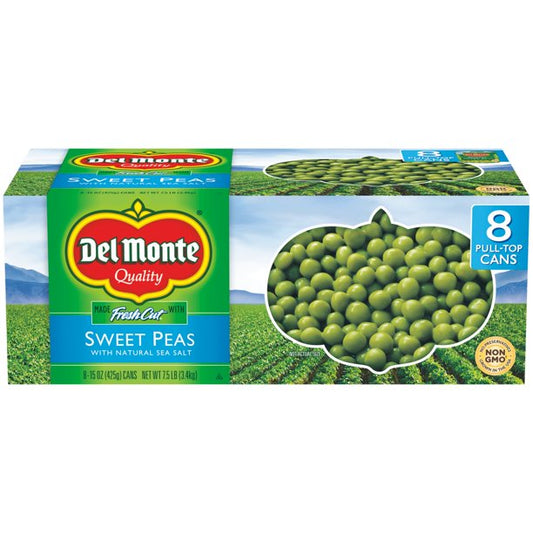 Del Monte Fresh Cut Sweet Peas (15 oz., 8 pk.)