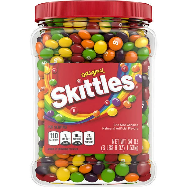 Skittles Original Chewy Candy Bulk Jar (54 oz.)