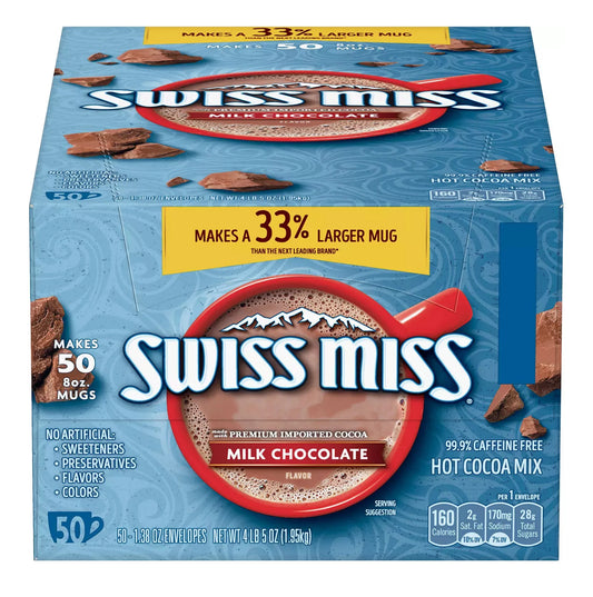 Swiss Miss Milk Chocolate Hot Cocoa Mix Packets (50 ct.)